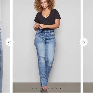 good American blue 177 jeans